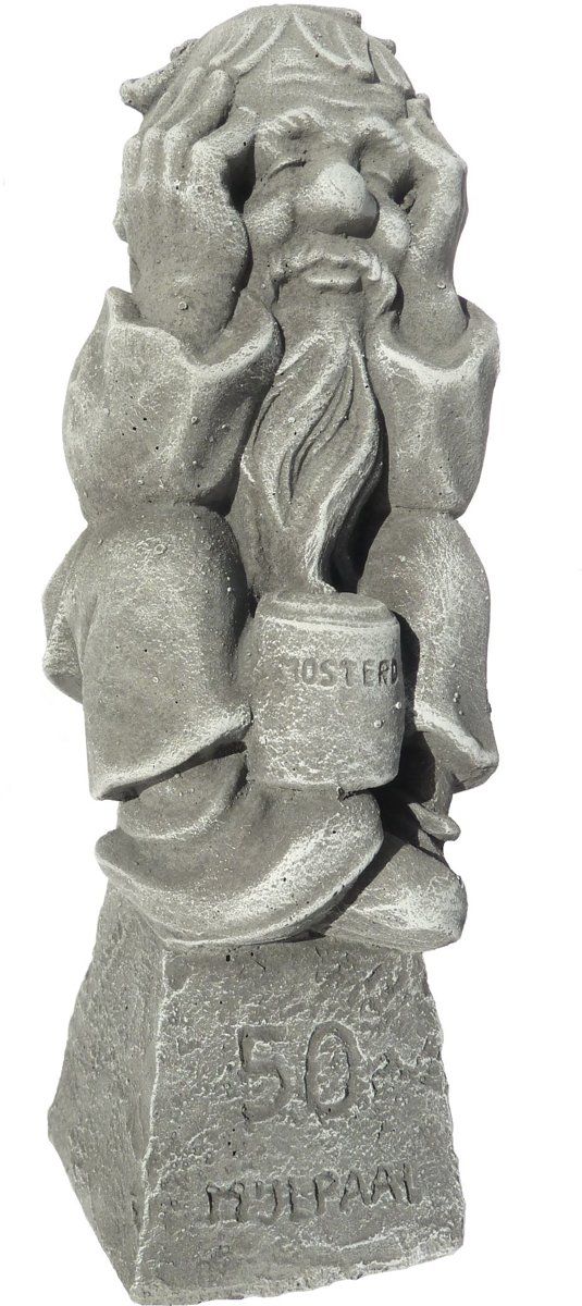 Hengelsportcadeau.nl Beeldje Abraham 50 Jaar – Massief Fijnbeton Cadeau Beeld Mosterd Halen Sarah Pop Feest Beeldjes Verjaardag Vijftig