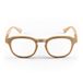 Contact Mayfair Leesbril voor dames en heren, afgerond frame met zacht aanvoelend effect en flex-schachten, nude kleur, dioptrie +2,50, doos met brillentas, 26 g
