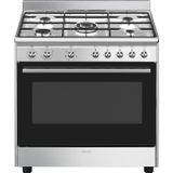 Smeg Concert CX90GM Vrijstaand fornuis Roestvrijstaal