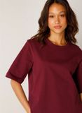 BASE LEVEL Noa Jersey Shirts - Wine Red - maat 42