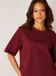 BASE LEVEL Noa Jersey Shirts - Wine Red - maat 42