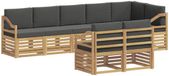 vidaXL - Extérieur - canapé - ensemble - 8 - pièces - Blanc - et - anthracite - Polyester