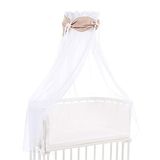babybay Hemel Organic Cotton met strik, lichtbruin sterren wit