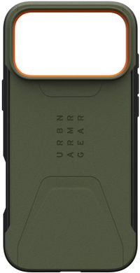 Urban Armor Gear Civilian MagSafe Case voor iPhone 17 Pro Max - Zwart