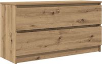 vidaXL Meuble TV - 100x35x54 cm - Chêne artisanal