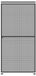 Moustiquaire porte coulissante, qualité premium, 120x240 cm, anthracite