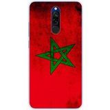 Xiaomi Drapeau maroc bedrukt siliconen hoesje compatibel met Xiaomi Redmi 8