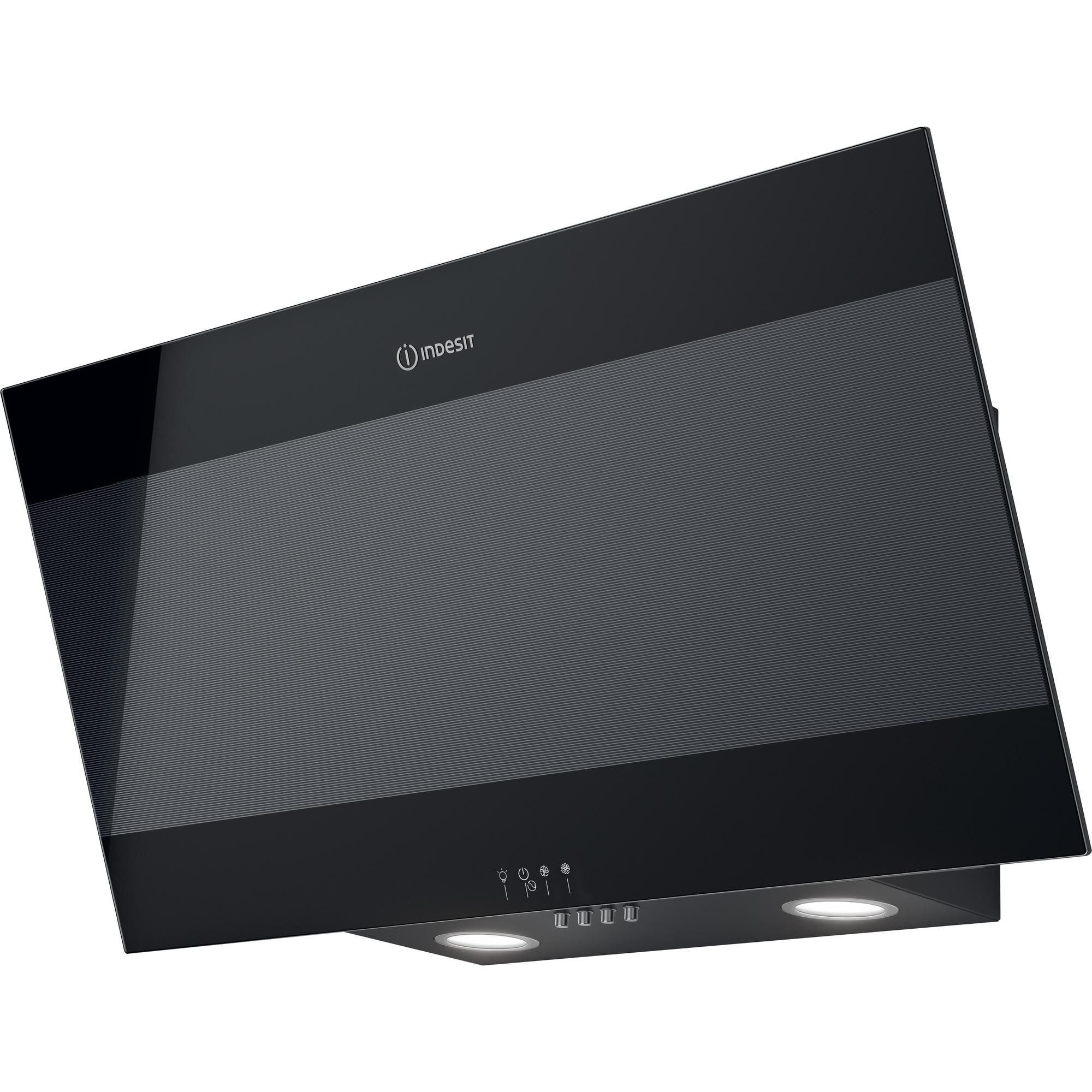 Indesit IHVP 83F LM K - Muurmontage Afzuigkap - Zwart - 647 m³/uur