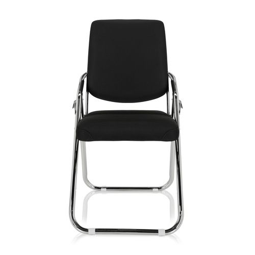 HJH OFFICE ESTO Vergaderstoel / Bezoekersstoel Zwart - Stof