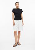 s.Oliver Broek Dames Wit Katoen Regular Fit