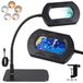 Loupe LED, grossissement 10x, rectangulaire, avec éclairage, 5 modes de couleur, dimmable, avec col de cygne