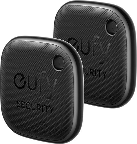 Eufy by Anker Security SmartTrack Link (Schwarz, 1er-Pack) Schlüsselfinder, Kompatibel mit Apple Find My (iOS), Schlüsselfinder, Bluetooth-Tracker für Ohrhörer und Gepäck, Telefonfinder, wasserdicht.