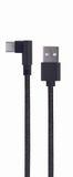 Gembird CC-USB2-AMCML-0.2M USB-kabel USB 2.0 0,2 m USB A USB C Zwart