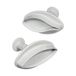 PME LY1000 Geaderde Lelie plunjersnijders, klein formaat, set van 2, wit