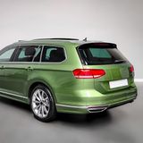 AutoStyle Dakspoiler compatibel met Volkswagen Passat 3G Variant 2014-2023 3-delig (ABS Glanzend zwart)