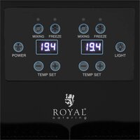 Royal Catering slushmachine - 2x3 l - digitaal bedieningspaneel -