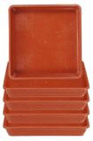 Plat 5-pack 7 inch - Bac carré en plastique pour intérieur et extérieur
