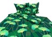 Seersucker Literie Vert 160x200cm Motif Feuille