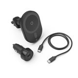 Hama MagCharge Car FC15 - Chargeur de voiture sans fil - 15W - Noir