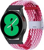 By Qubix Qubix - Braided nylon bandje - Roze gemêleerd - Geschikt voor Xiaomi Mi Watch / Xiaomi Watch 2 / Xiaomi Watch S1 / S2 / S3 / S4 (47mm)