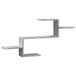 vidaXL - Wandschap - 104x15x49 cm - Bewerkt Hout - Betongrijs