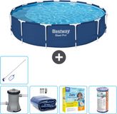 Bestway Rond Steel Pro Zwembad - 396 x 84 cm - Blauw