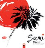 Flame Tree Sumi Flowers Kalender 2027