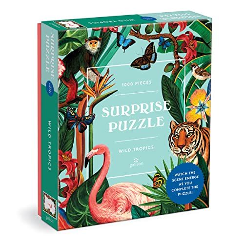 Galison Wild Tropics 1000 Piece Surprise Puzzle - 9780735373280