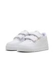PUMA Shuffle Downtown Lo V Ps Sneakers, uniseks, kinderen, Puma Wit PUMA PUMA Goud, 28,5 EU