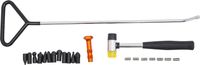 StarTech PDR-stang Reparatieset voor carrosserie-deuken HC3 - 15-delig - 48 cm hefboom - 8 mm schroefdraad - Verwisselbare haak - 120° buighoek - Mangaanstaal - Zwart