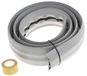 RS PRO Kabelafdekking, kabelbrug, binnendiameter 19 mm, 19 x 10,9 mm, 66 mm x 1,83 m, PVC, grijs