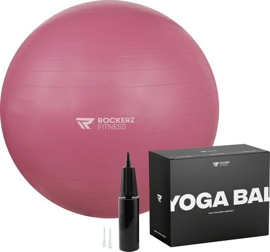 Rockerz Fitness Yoga Bal - 65 cm - Muave