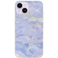 1001 coques Apple iPhone 15 Marbre bleu bedrukt siliconen hoesje
