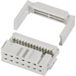 FCI 71600-010LF Connecteur à broches avec décharge de traction Pas : 2,54 mm Nombre total de pôles : 10 Nombre de rangées : 2 1 pièce(s)