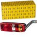 HELLA 2VP 340 934-211 Achterlicht - EasyConn I Hybrid - Hybride - 24V - Opbouw/Geschroefd - Lenskleur: meerdere kleuren - Stekker: Male - links - Aantal: 1