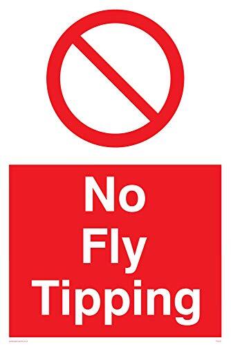 Viking Signs Viking Signs PV5237-A4P-1M "No Fly Tipping" Sign, Kunststof, 1 mm Semi-Rigid, 300 mm H x 200 mm W