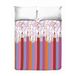 PENSIERI DELICATI Sprei voor tweepersoonsbed, 260 x 280 cm, 100% katoen, Matitoni roze