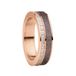 BERING Arctic Symphony Collection Damesring in glanzend roségoud, met roestvrij staal, Dordogne X, Roestvrij staal, Zirkonia