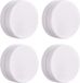 Supports de rideau de douche magnétiques, 8 pièces, blanc, caoutchouc