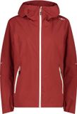 CMP Vrouwen waterdichte jas met vaste capuchon, Polyester, Granata, 2XL, Herfst/Winter 2025
