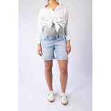 LOVE2WAIT regular high waist zwangerschaps short light blue denim