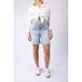 LOVE2WAIT regular high waist zwangerschaps short light blue denim