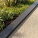vidaXL Profilé de jardin pour couverture, 10 pièces, 100 x 20 x 5 cm, acier, noir