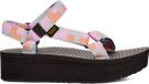 Teva FLATFORM UNIVERSAL - Dames Sandalen - Zwart/Roze/Oranje - Maat 41