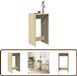 vidaXL Table de bar 51x50x103,5 cm Bois traité Couleur chêne Sonoma