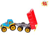 Sun Fun Trekker kleurset met kiepwagen 54cm 2 kleuren kunststof in het net