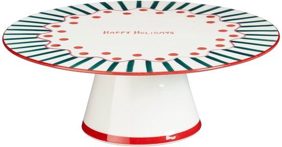 Mica Decorations Etagere Anna - 30x30x11 cm - Keramiek - Groen