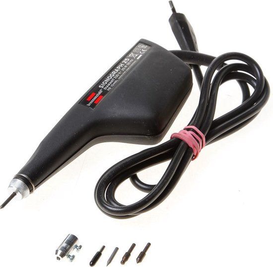 Brennenstuhl Signograph Gegraveerde diamantset zwart