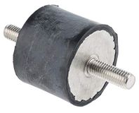 RS PRO EPDM trillingsdemper, buiten-/buitendraad buffer M10, Ø 50 mm x 40 mm, 60 Shore A/tot 146 kg