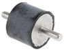 RS PRO EPDM trillingsdemper, buiten-/buitendraad buffer M10, Ø 50 mm x 40 mm, 60 Shore A/tot 146 kg